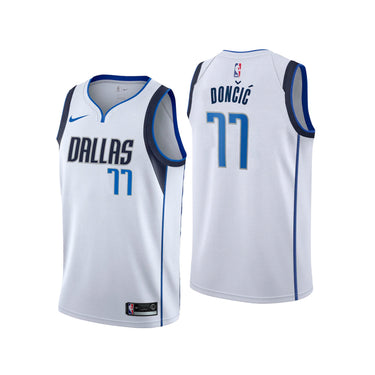 Dallas Mavericks Luka Doncic - Édition Association - Blanc